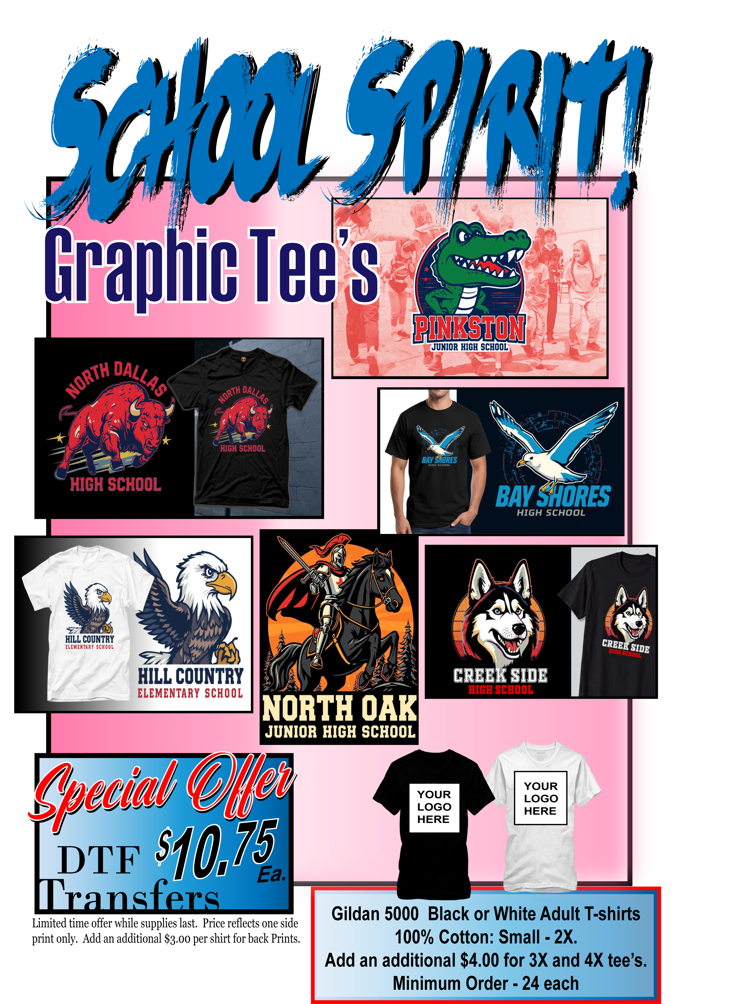 School Graphic T-shirts